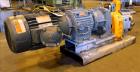 Used Waukesha Rotary Positive Displacement Pump, Model 030U2, 316 Stainless Steel. Approximately 36 gallons per minute at 250 psi maximum pressure at 600 rpm capacity, 0.060 gallon displacement per r...