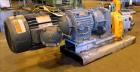 Used- Waukesha Rotary Positive Displacement Pump, Model 030U2, 316 Stainless Steel. Approximately 36 gallons per minute at 2...