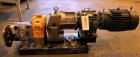 Used Waukesha Rotary Positive Displacement Pump, Model 030U2, 316 Stainless Steel. Approximately 36 gallons per minute at 250 psi maximum pressure at 600 rpm capacity, 0.060 gallon displacement per r...