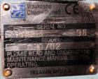 Used Waukesha Rotary Positive Displacement Pump, Model 030U2, 316 Stainless Steel. Approximately 36 gallons per minute at 250 psi maximum pressure at 600 rpm capacity, 0.060 gallon displacement per r...