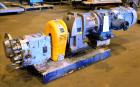 Used Waukesha Rotary Positive Displacement Pump, Model 030U2, 316 Stainless Steel. Approximately 36 gallons per minute at 250 psi maximum pressure at 600 rpm capacity, 0.060 gallon displacement per r...