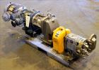 Used Waukesha Rotary Positive Displacement Pump, Model 030U2, 316 Stainless Steel. Approximately 36 gallons per minute at 250 psi maximum pressure at 600 rpm capacity, 0.060 gallon displacement per r...