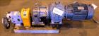 Used Waukesha Rotary Positive Displacement Pump, Model 030U2, 316 Stainless Steel. Approximately 36 gallons per minute at 250 psi maximum pressure at 600 rpm capacity, 0.060 gallon displacement per r...