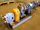 Used Waukesha Rotary Positive Displacement Pump, Model 030U2, 316 Stainless Steel. Approximately 36 gallons per minute at 250 psi maximum pressure at 600 rpm capacity, 0.060 gallon displacement per r...