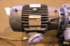 Used Waukesha Rotary Positive Displacement Pump, Model 030U2, 316 Stainless Steel. Approximately 36 gallons per minute at 250 psi maximum pressure at 600 rpm capacity, 0.060 gallon displacement per r...
