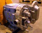 Used Waukesha Rotary Positive Displacement Pump, Model 030U2, 316 Stainless Steel. Approximately 36 gallons per minute at 250 psi maximum pressure at 600 rpm capacity, 0.060 gallon displacement per r...