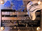 Used Waukesha Rotary Positive Displacement Pump, Model 030U2, 316 Stainless Steel. Approximately 36 gallons per minute at 250 psi maximum pressure at 600 rpm capacity, 0.060 gallon displacement per r...