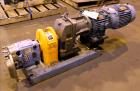 Used Waukesha Rotary Positive Displacement Pump, Model 030U2, 316 Stainless Steel. Approximately 36 gallons per minute at 250 psi maximum pressure at 600 rpm capacity, 0.060 gallon displacement per r...