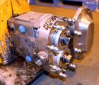Used Waukesha Rotary Positive Displacement Pump, Model 030U2AP, 316 Stainless Steel. Approximately 36 gallons per minute at 250 psi maximum pressure at 600 rpm capacity, 0.060 gallon displacement per...