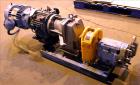 Used Waukesha Rotary Positive Displacement Pump, Model 030U2, 316 Stainless Steel. Approximately 36 gallons per minute at 250 psi maximum pressure at 600 rpm capacity, 0.060 gallon displacement per r...