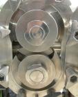 Used Waukesha Cherry Burrell positive displacement pump, model 030, 316 stainless steel. Approximate capacity 36 gallons per minute at 600 rpm. 1 1/2