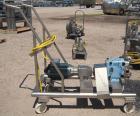 Used Waukesha Rotary Positive Displacement Pump, Model 030, 316 Stainless Steel. Approximately 36 gallons per minute at 100 psi at 600 rpm capacity, (.06) gallon displacement per revolution. 1 1/2
