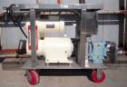 Used Waukesha Rotary Positive Displacement Pump, model 030, 316 stainless steel. Approximately 36 gallons per minute at 100 psi at 600 rpm capacity, .06 gallon displacement per revolution. 1 1/2