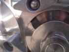 Used Waukesha Rotary Positive Displacement Pump, model 030, 316 stainless steel. Approximately 36 gallons per minute at 100 psi at 600 rpm capacity, .06 gallon displacement per revolution. 1 1/2