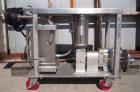 Used Waukesha Rotary Positive Displacement Pump, Model 030, 316 Stainless Steel. Approximately 36 gallons per minute at 100 psi at 600 rpm capacity, .06 gallon displacement per revolution. Stainless ...