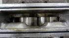 Used Waukesha Rectangular Flange Universal Rotary Positive Displacement Pump, Model 034, 316 Stainless Steel. Approximately 24 gallons per minute at 200 psi at 400 rpm, (0.060) gallon displacement pe...