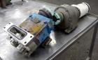 Used Stainless Steel Waukesha Rectangular Flange Universal Rotary Positive Displacement Pump, Model 034