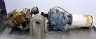 Used Waukesha Rectangular Flange Universal Rotary Positive Displacement Pump, Model 034, 316 Stainless Steel. Approximately 24 gallons per minute at 200 psi at 400 rpm, 0.060 gallon displacement per ...