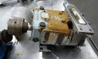 Used Waukesha Rectangular Flange Universal Rotary Positive Displacement Pump, Model 034, 316 Stainless Steel. Approximately 24 gallons per minute at 200 psi at 400 rpm, 0.060 gallon displacement per ...