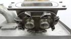 Used Waukesha Rectangular Flange Universal Rotary Positive Displacement Pump, Model 034, 316 Stainless Steel. Approximately 24 gallons per minute at 200 psi at 400 rpm, 0.060 gallon displacement per ...