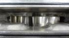 Used Waukesha Rectangular Flange Universal Rotary Positive Displacement Pump, Model 034, 316 Stainless Steel. Approximately 24 gallons per minute at 200 psi at 400 rpm, 0.060 gallon displacement per ...