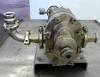Used Stainless Steel Waukesha Universal Rotary Positive Displacement Pump, Model 060