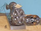 Used Waukesha Universal Rotary Positive Displacement Pump, Model 060, 316 Stainless Steel. Approximately 90 gallons per minute at 200 psi at 600 rpm. 0.153 gallons displacement per revolution. 2-1/2