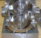 Used Waukesha Universal Rotary Positive Displacement Pump, Model 060, 316 Stainless Steel. Approximately 90 gallons per minute at 200 psi at 600 rpm. 0.153 gallons displacement per revolution. 2-1/2