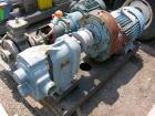 Used- Waukesha Rotary Lobe Pump, Model 125, stainless steel construction, 2.5