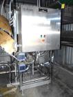 Used Waukesha Positive Displacement Pump, Model 130/U2, 316 Stainless Steel. Approximate displacement 0.254 gallons per revolution, nominal capacity to 150 gallons per minute. Driven by a 5hp, 3/60/2...