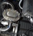 Used Waukesha Positive Displacement Pump, Model 130/U2, 316 Stainless Steel. Approximate displacement 0.254 gallons per revolution, nominal capacity to 150 gallons per minute. Driven by a 5hp, 3/60/2...