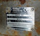 Used Waukesha Positive Displacement Pump, Model 130/U2, 316 Stainless Steel. Approximate displacement 0.254 gallons per revolution, nominal capacity to 150 gallons per minute. Driven by a 5hp, 3/60/2...