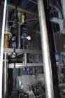 Used Waukesha Positive Displacement Pump, Model 130/U2, 316 Stainless Steel. Approximate displacement 0.254 gallons per revolution, nominal capacity to 150 gallons per minute. Driven by a 5hp, 3/60/2...