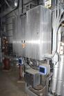 Used Waukesha Positive Displacement Pump, Model 130/U2, Stainless Steel. Approximate displacement 0.254 gallons per revolution, nominal capacity to 150 gallons per minute. Driven by a 5hp, 3/60/208-2...