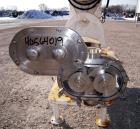 Used Waukesha Horizontal Universal Rotary Positive Displacement Pump, model 130, 316 stainless steel. Approximately 130 gallons per minute at 100 psi at 600 rpm capacity. 3