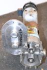 Used Waukesha Horizontal Universal Rotary Positive Displacement Pump, Model 130, 316 Stainless Steel. Approximately 130 gallons per minute at 100 psi at 600 rpm capacity. 3