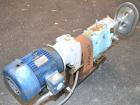 Used Waukesha Horizontal Universal Rotary Positive Displacement Pump, Model 130, 316 Stainless Steel. Approximately 130 gallons per minute at 100 psi at 600 rpm capacity. 3