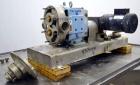 Used Waukesha Universal Rotary Positive Displacement Pump, Model 130, 316 Stainless Steel. Approximately 130 gallons per minute at 100 psi at 600 rpm capacity, 0.254 gallon displacement per revolutio...