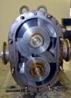 Used Waukesha Universal Rotary Positive Displacement Pump, Model 130, 316 Stainless Steel. Approximately 130 gallons per minute at 100 psi at 600 rpm capacity, 0.254 gallon displacement per revolutio...