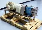 Used Waukesha Universal Rotary Positive Displacement Pump, Model 130, 316 Stainless Steel. Approximately 130 gallons per minute at 100 psi at 600 rpm capacity, (0.254) gallon displacement per revolut...
