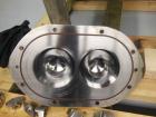 Used Waukesha Universal Rotary Positive Displacement Pump, Model 130, 316 Stainless Steel. Approximately 130 gallons per minute at 100 psi at 600 rpm capacity, (0.254) gallon displacement per revolut...