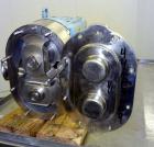 Used Waukesha Rotary Positive Displacement Pump Head Only, Model 130, 316 Stainless Steel.  Approximately 130 gallons per minute at 100 psi at 600 rpm capacity, 0.254 gallons displacement per revolut...