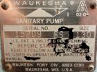 Used Waukesha Rotary Positive Displacement Pump Head Only, Model 130, 316 Stainless Steel.  Approximately 130 gallons per minute at 100 psi at 600 rpm capacity, 0.254 gallons displacement per revolut...