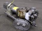 Used Waukesha Universal Rotary Positive Displacement Pump, Model 130, 316 Stainless Steel. Approximately 130 gallons per minute at 100 psi at 600 rpm capacity, (0.254) gallon displacement per revolut...