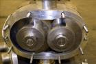 Used Waukesha Universal Rotary Positive Displacement Pump, Model 130, 316 Stainless Steel. Approximately 130 gallons per minute at 100 psi at 600 rpm capacity, (0.254) gallon displacement per revolut...