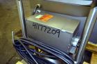 Used Waukesha Rotary Positive Displacement Pump, Model 15, 316 Stainless Steel. Approximately 9 gallons per minute at 200 psi at 700 rpm capacity, (.014) gallon displacement per revolution. 1-1/2