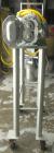 Used Waukesha Rotary Positive Displacement Pump, model 15, 316 stainless steel. Approximate 10 gallons per minute capacity, .013 gallon displacement per revolution. 1-1/2