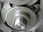 Used Waukesha Rotary Positive Displacement Pump, model 15, 316 stainless steel. Approximate 10 gallons per minute capacity, .013 gallon displacement per revolution. 1-1/2