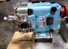 Used Waukesha Rotary Lobe Pump, Model 018, Stainless Steel. 1.5