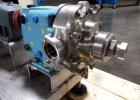 Used Waukesha Rotary Lobe Pump, Model 018, Stainless Steel. 1.5